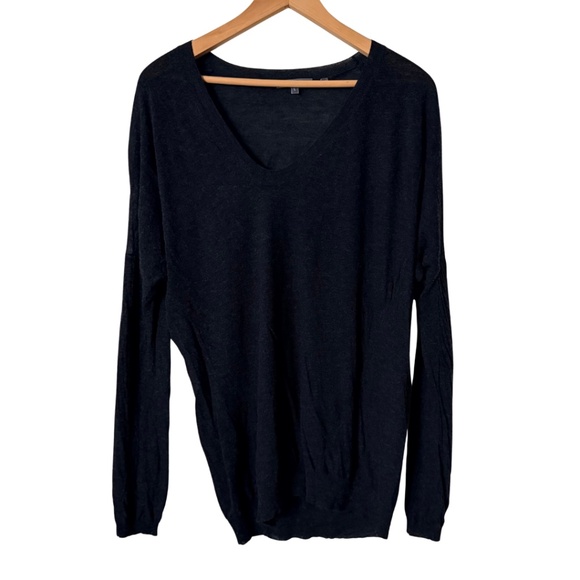 Vince Wool Blend Drop Shoulder Sweater, Large - Picture 2 of 9